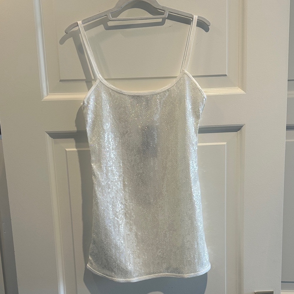 Camille X Mango Opalescent Sequin Mini Dress Size Small